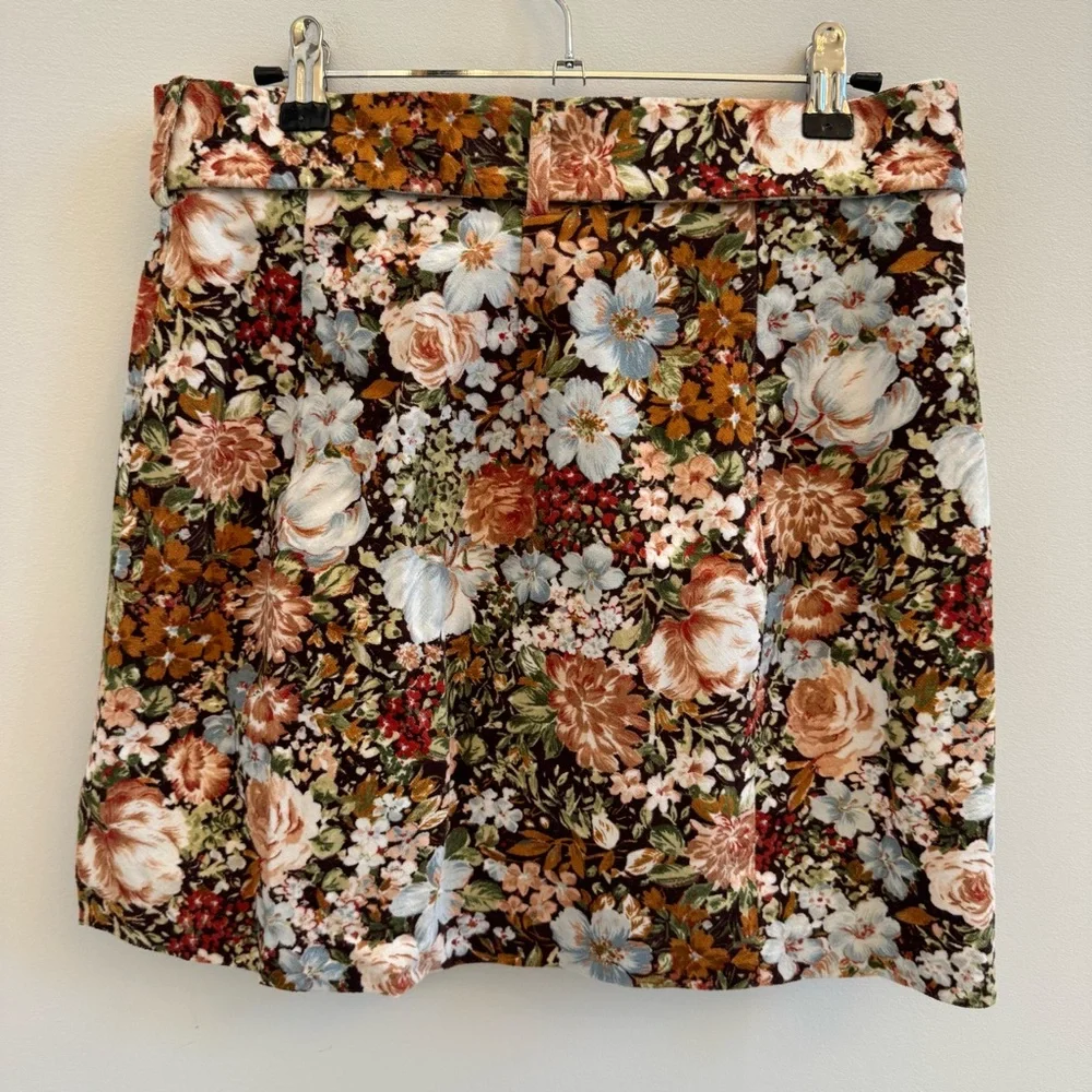 Zara Floral Mini Skirt - Multicolor - Picture 4 of 6